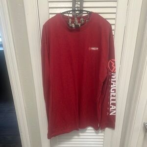 Magellan Outdoors Red Long Sleeve Tee